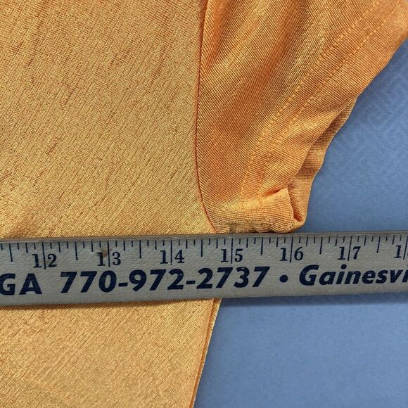 Rue21 Dress Women Young Adult M Orange Short Sleeve Button Up Knee Length New - Picture 10 of 12